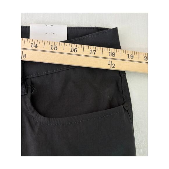Kenneth Cole Slim Fit Tech Mens Black Pants 38x30 Flex Stretch Charcoal Flat New - Picture 5 of 11